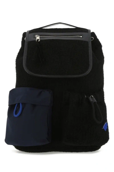 Ader Error Black Boucle Backpack