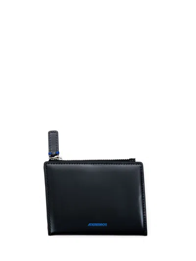 Ader Error Mini Leather Wallet For Men - Spring/summer 2026 Collection In Black