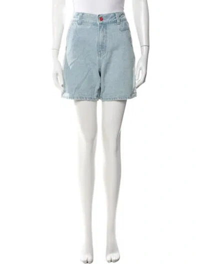 Pre-owned Ader Error Mini Shorts In Blue
