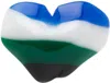 Ader Error Multicolor Heart Single Earring In Green