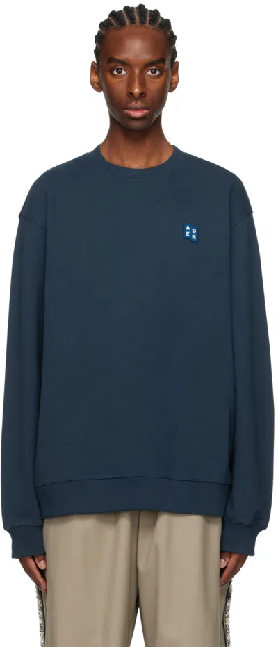 Ader Error Navy Patch Sweatshirt