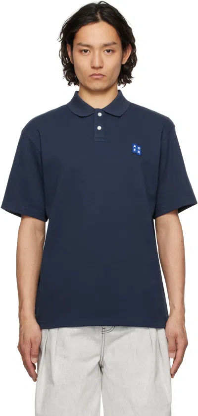 ADER ERROR NAVY SIG; TRS TAG 01 POLO