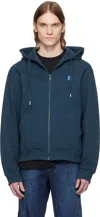 Ader Error Long Sleeve Hoodie In Navy