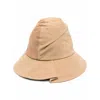 Ader Error Two-tone Design Hat In White