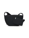 Ader Error Nylon Shoulder Bag With Removable Zip Pouch In Black