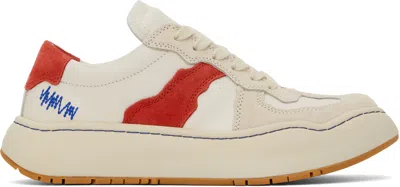 Ader Error Off-white Log Baus Sneakers In Ivory