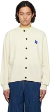 Ader Error Long Sleeve Cardigan In Oatmeal
