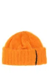Ader Error Orange Alpaca Blend Rivington Beanie Hat In Orange