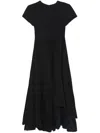 Ader Error Ormen Short-sleeve Knitted Dress In Black