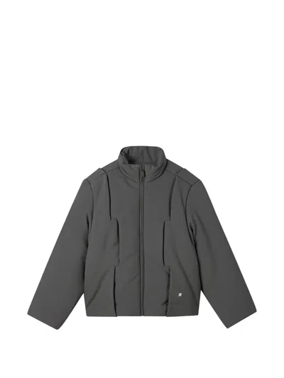 Ader Error Padded Zip Jacket In Gray
