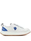 Ader Error Paneled Canvas Sneakers In White
