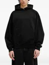 Ader Error Panelled-fabric Hoodie In Black