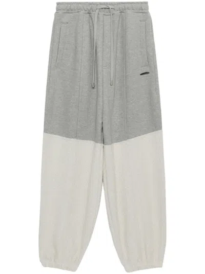 Ader Error Panelled Track Pants In Grey