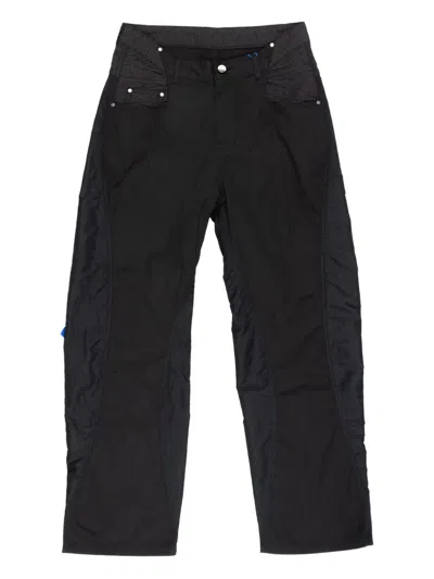 Ader Error Panelled Trousers In Black