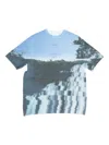 Ader Error Photograph-print T-shirt In Blue
