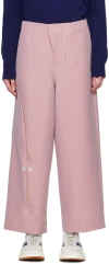 Ader Error Pink Fraven Trousers In Pink