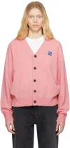 Ader Error Pink Sig; Bl Tag 01 Cardigan In Pink
