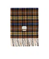 Ader Error Multicolor Revint Plaid Muffler Scarf In Brown