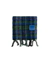 Ader Error Logo-patch Check-pattern Scarf In Blue