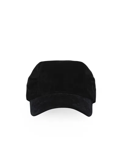 Ader Error Pleated Baseball Cap In Black