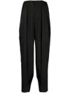 Ader Error Pleated Jacquard Tailored Trousers In Black