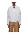 Ader Error Pleated Pilot Jacket In White