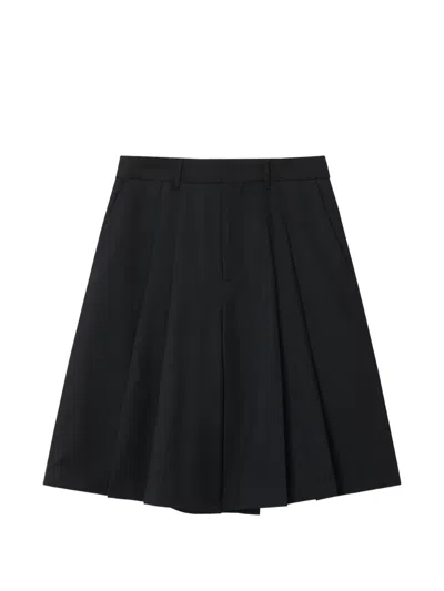 Ader Error Pleated Shorts In Black
