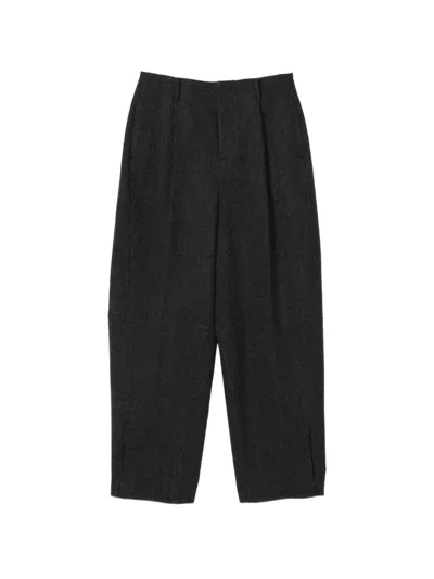 Ader Error Pleated Wide-leg Trousers In Gray