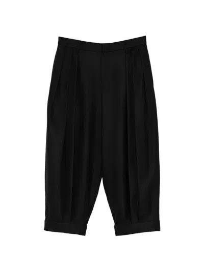 Ader Error Pleated Wool Trousers In Black