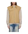 Ader Error Poel Double-sided Vest In Brown