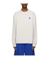 Ader Error Gray Patch Sweatshirt In White
