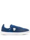 Ader Error Raff Logo-embroidered Suede Sneakers In Blue