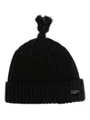 Ader Error Black Pom-pom Beanie In Black