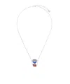 Ader Error Silver Rapil Necklace In White
