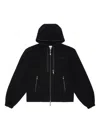 Ader Error Black Realce Product. 31 Zip-up Hoodie In Black