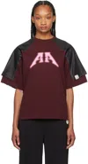 Ader Error Red Nolc T-shirt In Burgundy