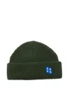Ader Error Ribbed Logo-patch Beanie In Green