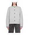Ader Error Round-collar Button-down Sweater In White
