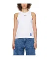 Ader Error Round-collar Embroidered Vest In White