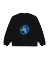 Ader Error Logo-print Cotton Sweatshirt In Black
