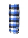 Ader Error Faylen Muffler Wool Blend Scarf In Blue
