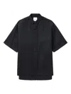 Ader Error Short-sleeve Collared Shirt In Black