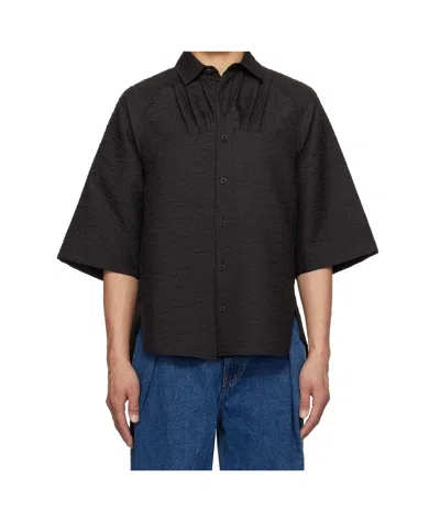 Ader Error Short Sleeve Shirt In Black
