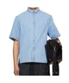 Ader Error Blue Half Sleeve Product. 57 Shirt In Blue