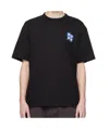 Ader Error Round Neck Short Sleeve T-shirt In Black