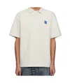 Ader Error Off-white Significant Trs Tag 01 Polo In Off White