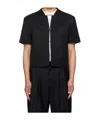 Ader Error Black Set-up Blazer Overshirt In Black