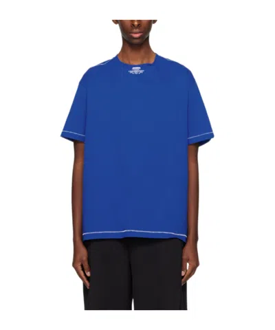 Ader Error Short-sleeved T-shirt In Blue