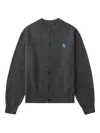Ader Error Sig; Bl Tag Logo-patch Button Cardigan In Gray