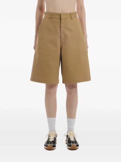 Ader Error Sig; Bl Tag Logo-patch Shorts In Brown